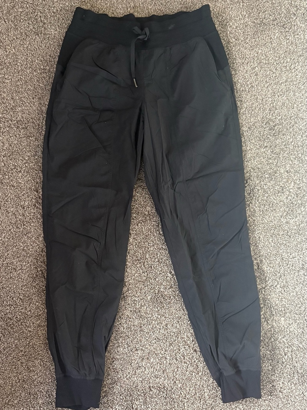 Women’s black dance studio jogger regular barley worn